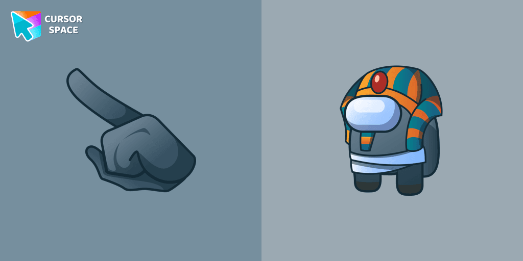 Among us Pharaoh Character cursor cursor pack