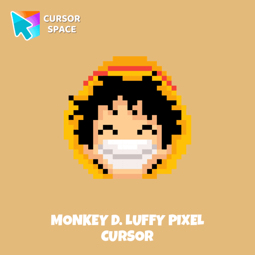 Monkey D. Luffy Pixel cursor